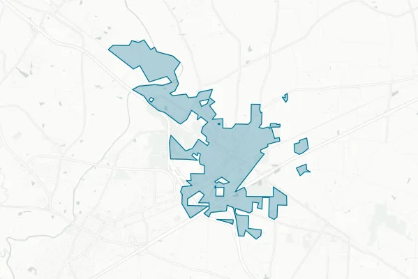 Town of Selma — detail map