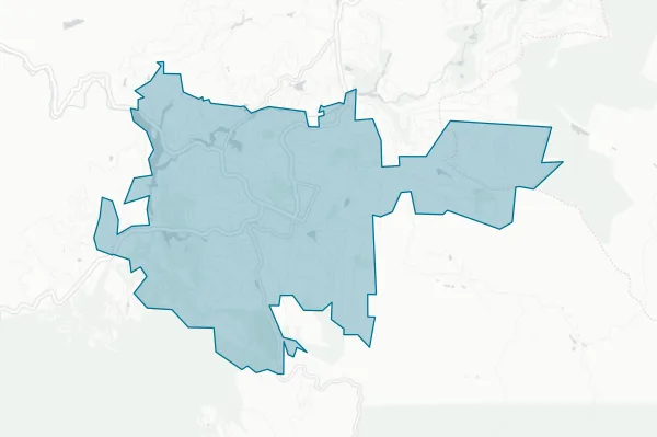 Town of Highlands — detail map