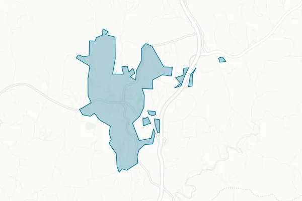 Town of Mars Hill — detail map