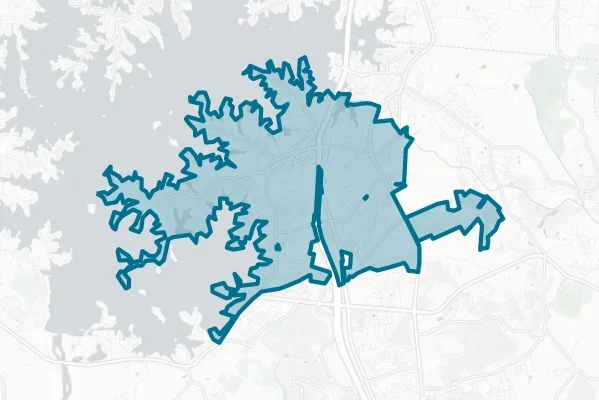 Town of Cornelius — detail map