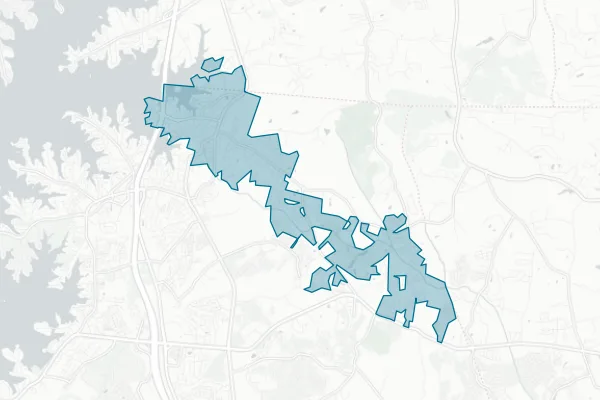 Town of Davidson — detail map
