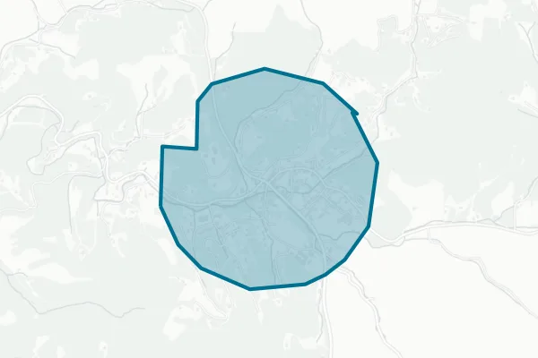 Town of Bakersville — detail map