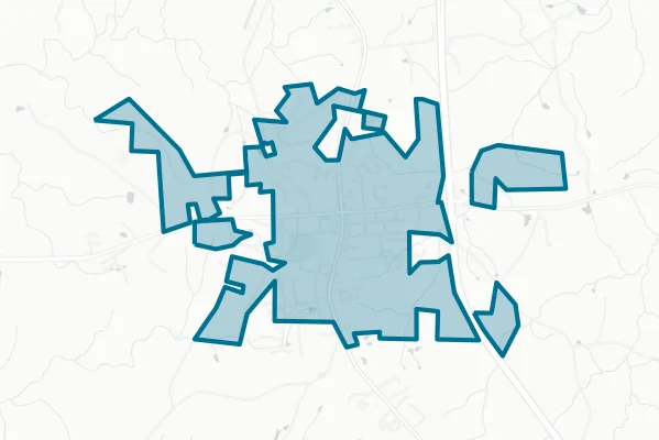 Town of Biscoe — detail map