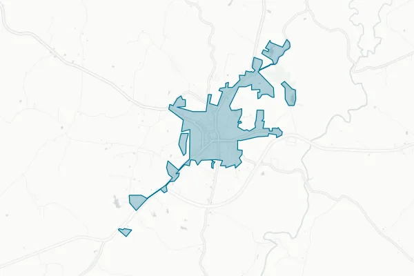 Town of Troy — detail map