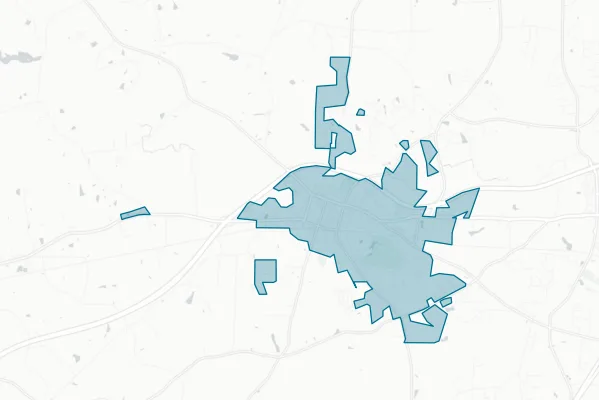 Town of Nashville — detail map