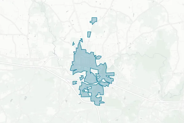 Town of Hillsborough — detail map