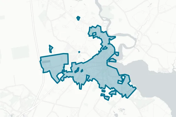Elizabeth City Pasquotank County Board of Education — detail map