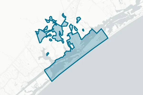 Town of Surf City — detail map