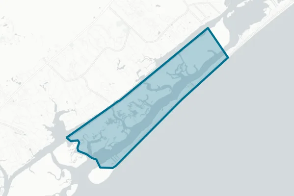 Town of Topsail Beach — detail map