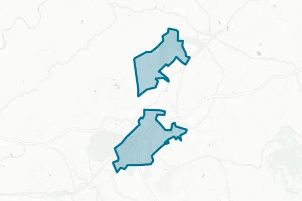 Town of Columbus — detail map