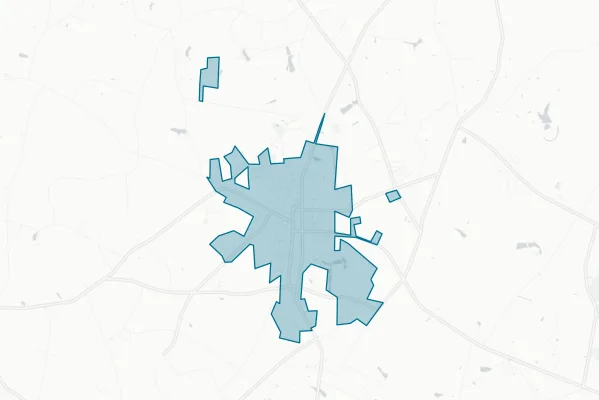 Town of Fairmont — detail map