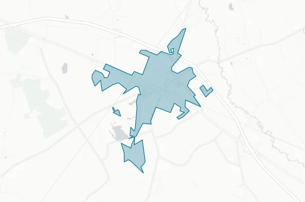 Town of Maxton — detail map
