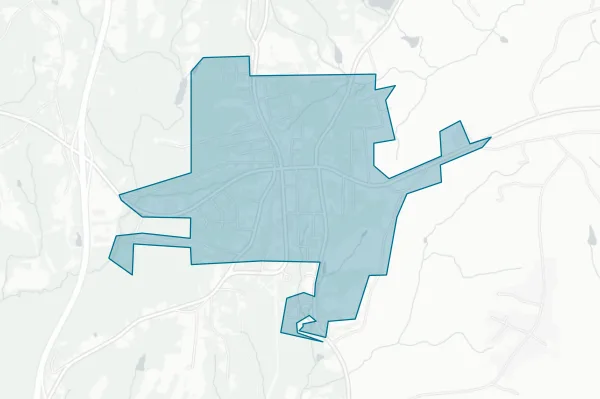 Town of Stonveille — detail map