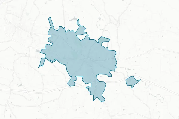 Town of Forest City — detail map