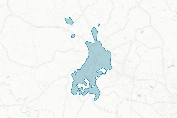 Town of Rutherfordton — detail map