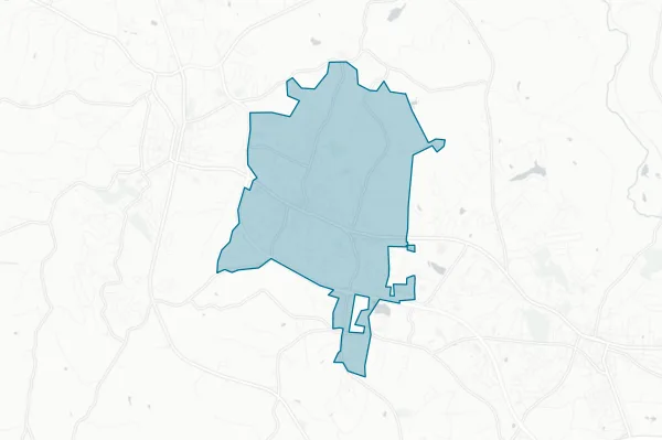 Town of Spindale — detail map