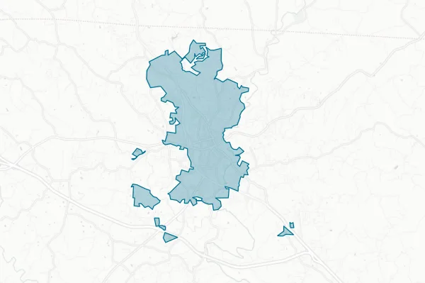 Board of Education of Mount Airy City Schools — detail map