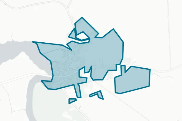 Town of Columbia — detail map