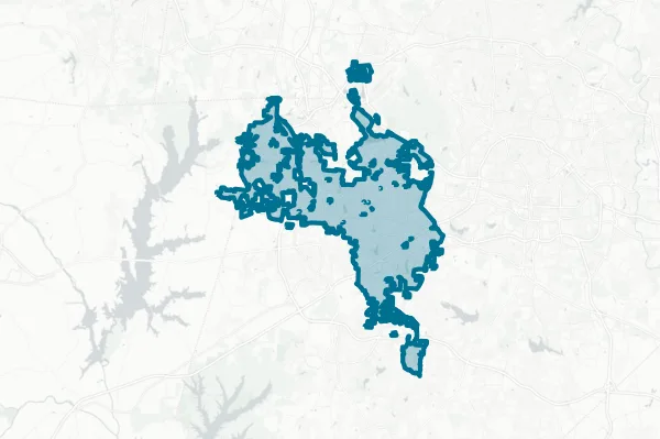 Town of Cary — detail map