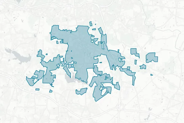 Town of Garner — detail map
