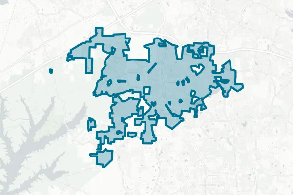 Town of Holly Springs — detail map