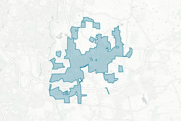 Town of Knightdale — detail map