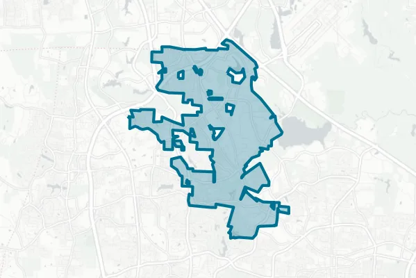 Town of Morrisville — detail map