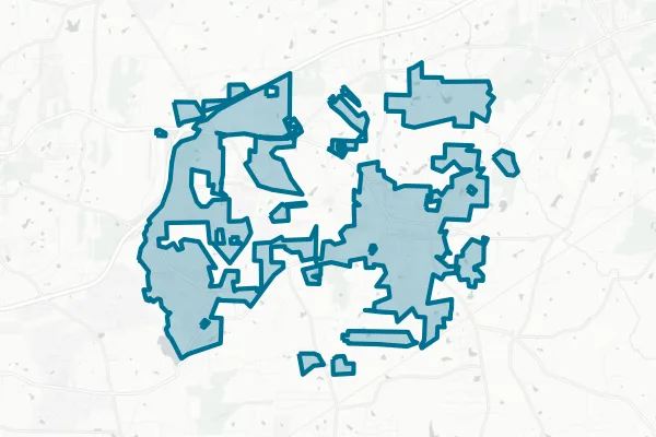 Town of Wendell — detail map