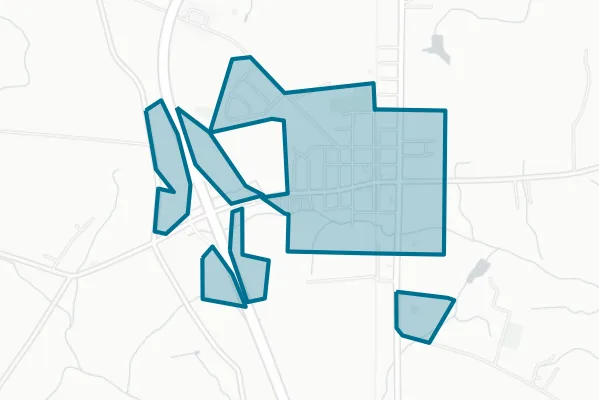 Town of Pikeville — detail map