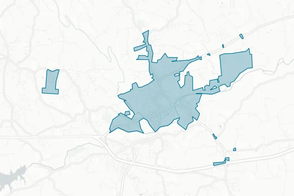 Town of North Wilkesboro — detail map