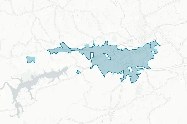 Town of Wilkesboro — detail map