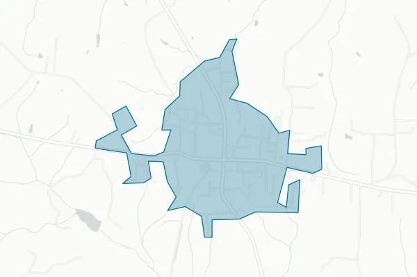 Town of Boonville — detail map