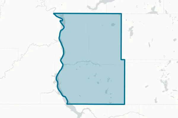 Emmons County — detail map