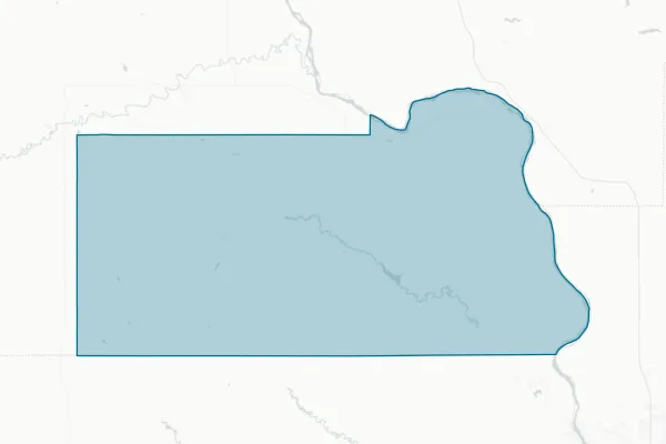 Oliver County — detail map