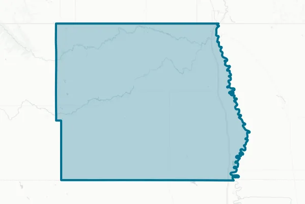 Pembina County — detail map