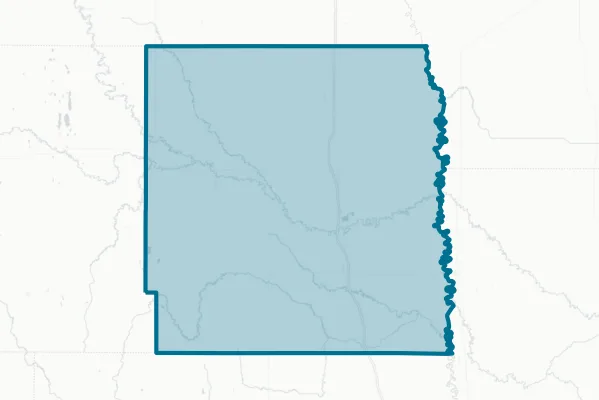 Traill County — detail map