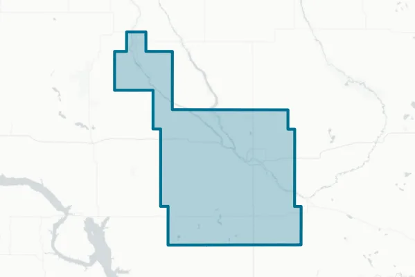 Ward County — detail map