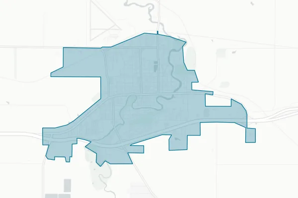 City of Valley City — detail map