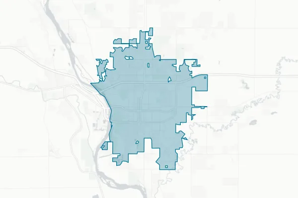 City of Bismarck — detail map
