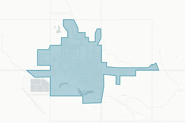 City of Langdon — detail map
