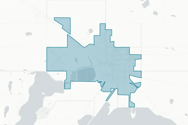 City of Devils Lake — detail map