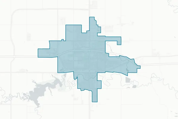 City of Dickinson — detail map