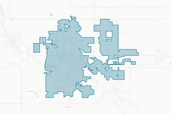 City of Minot — detail map