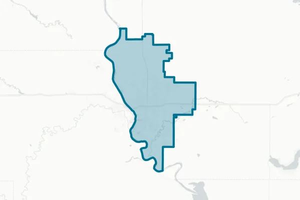 Bismarck Public School District No. 1 — detail map