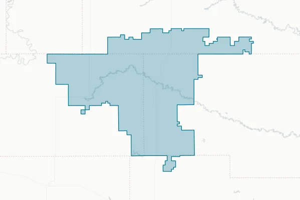 New England Plubic School District No. 9 — detail map