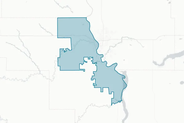 Mandan Public School District #1 — detail map