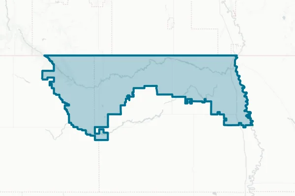North Border School District No. 100 — detail map