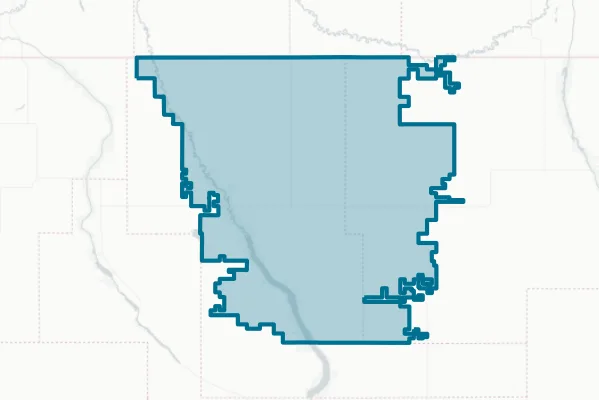 Mohall Lansford Sherwood Public School District No. 1 — detail map