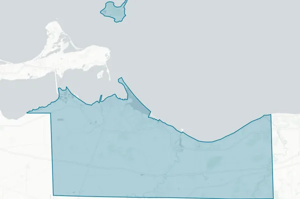 Erie County — detail map