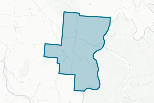 Gallia County — detail map